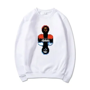 White Dawn FM Chrome Title Pullover Sweatshirt