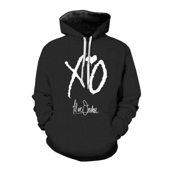 The Weeknd 3D Graphic Rapper Print Hoodie