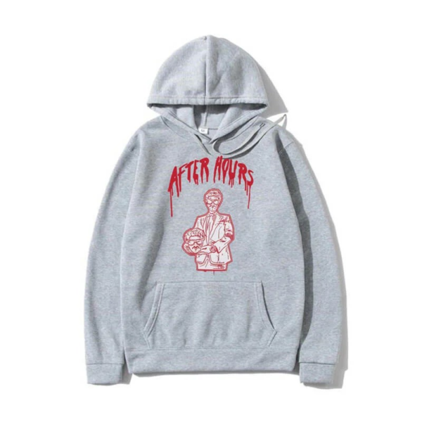 After Hours The Weeknd Grey Vintage Hoodie