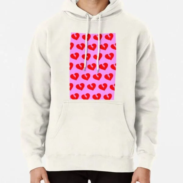 The Red Heartless Weeknd Pattern Pullover Hoodie